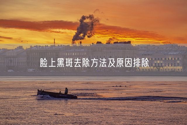 脸上黑斑去除方法及原因排除(图1)