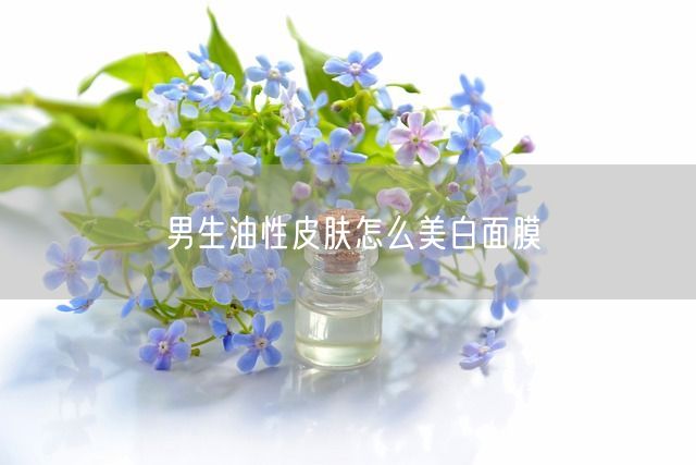 男生油性皮肤怎么美白面膜(图1)