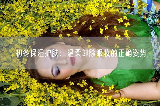 初冬保湿护肤：温柔卸除眼妆的正确姿势(图1)