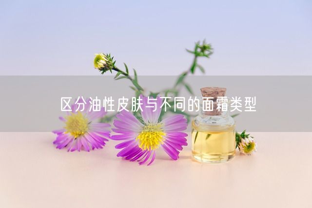 区分油性皮肤与不同的面霜类型(图1)