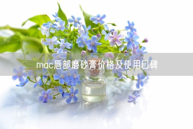 mac唇部磨砂膏价格及使用口碑(图1)