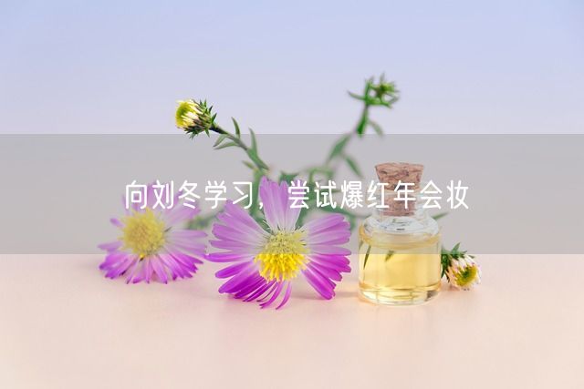 向刘冬学习，尝试爆红年会妆(图1)