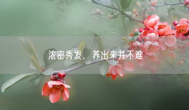 浓密秀发，养出来并不难(图1)