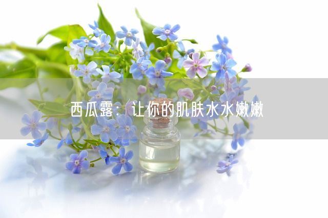 西瓜露：让你的肌肤水水嫩嫩(图1)