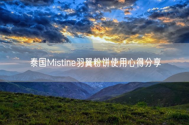 泰国Mistine羽翼粉饼使用心得分享(图1)