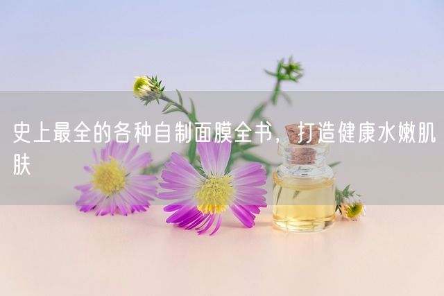 史上最全的各种自制面膜全书，打造健康水嫩肌肤(图1)