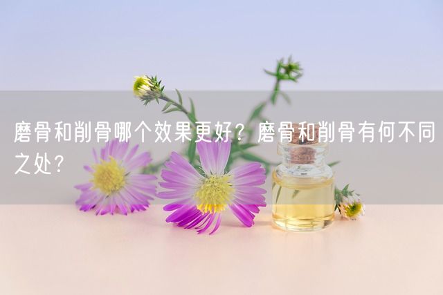 磨骨和削骨哪个效果更好？磨骨和削骨有何不同之处？(图1)