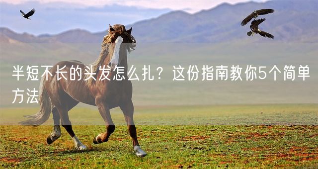 半短不长的头发怎么扎？这份指南教你5个简单方法(图1)